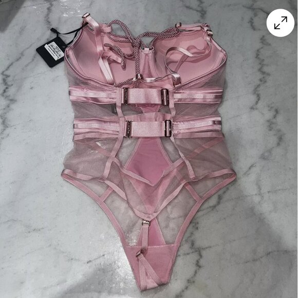 Bodysuit Shibari pink honey birdette 30D NWTG - Picture 3 of 4